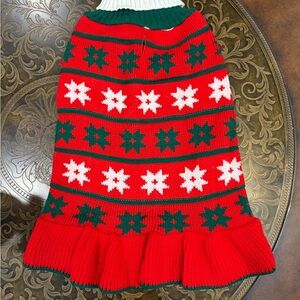 XL Knitted Christmas Sweater with leash hole for dogs